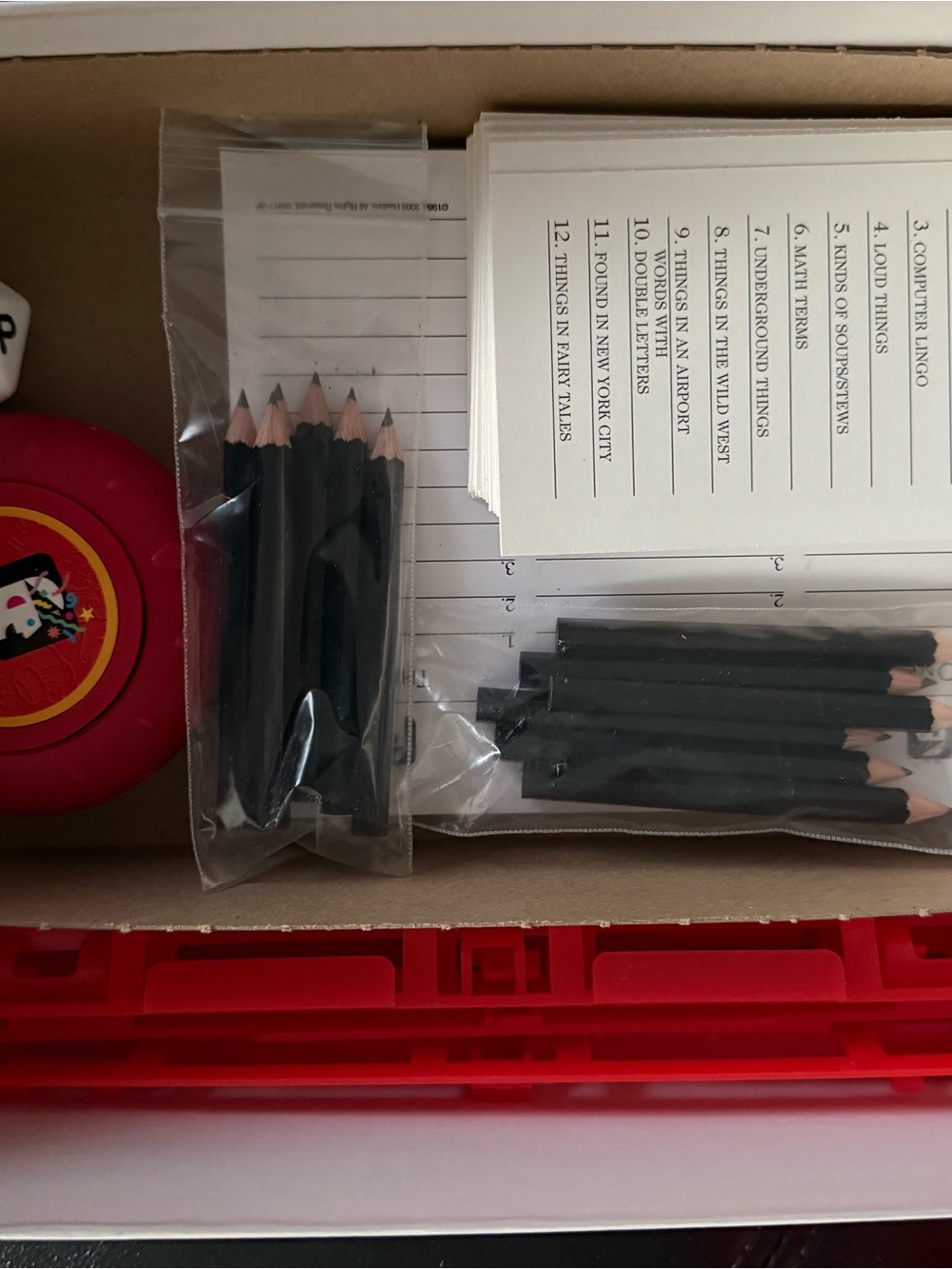 Scattergories Game Box - Bright Red - Picture 13 of 13